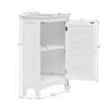 Tangkula Corner Bathroom Cabinet with Single Shutter Door
