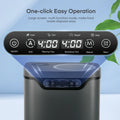 4 L Electric Composter for Kitchen, Countertop Compost Bin Indoor with Visible Window, LED Display