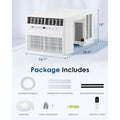 AECOJOY U-Shaped Window Air Conditioner 10,000 BTU AC Unit with Full Window View, Cools 250 Sq. Ft.