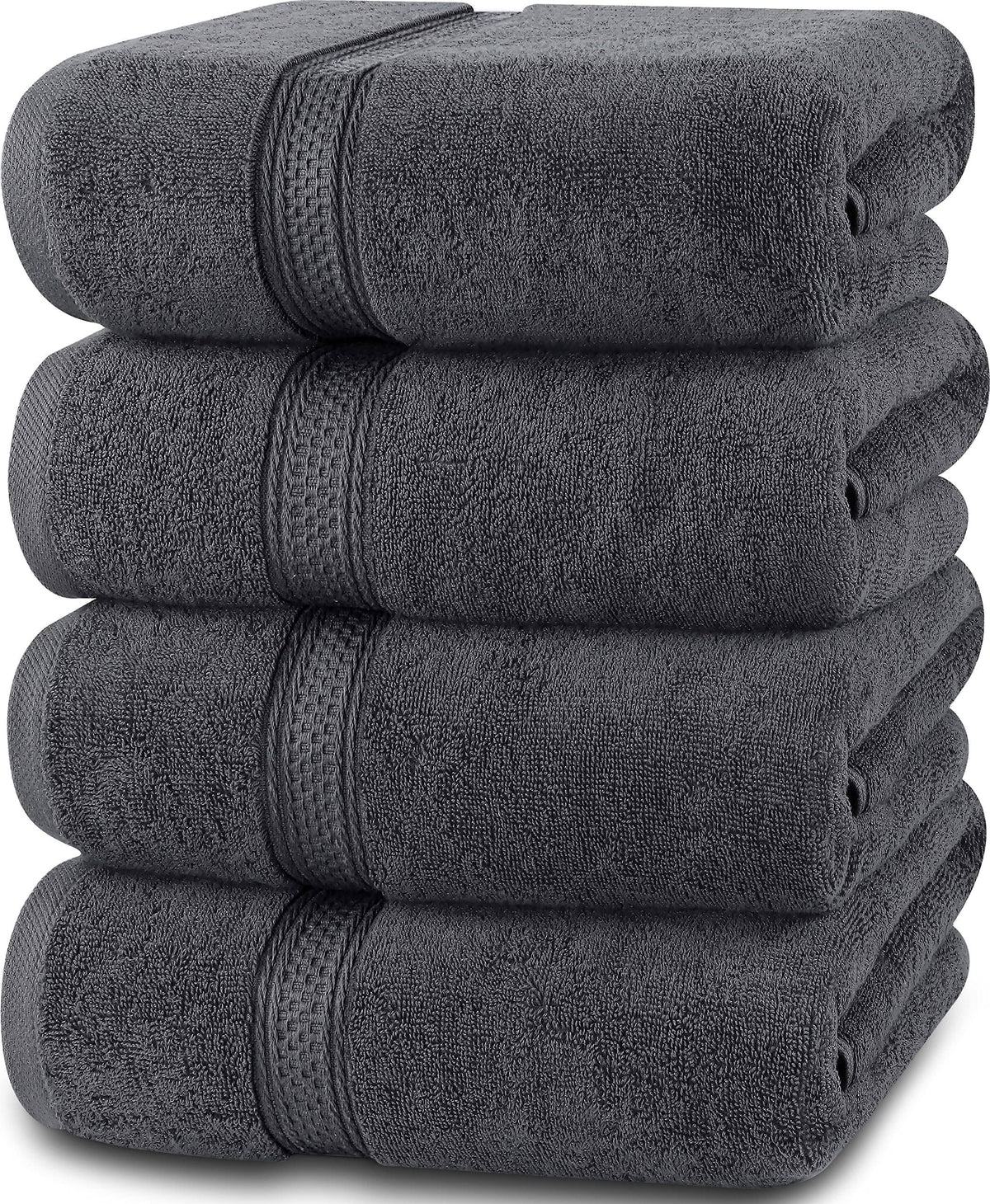 Utopia Towels - Bath Towels Set, Grey - Premium 600 GSM 100% Ring Spun Cotton - Quick Dry, Highly Absorbent, Soft Feel