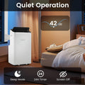14000 BTU Inverter Portable Air Conditioner, WiFi Smart 3-in-1 AC Unit with Dehumidifier & Fan, App/Voice Control, Window Kit for 650 Sq. Ft Rooms