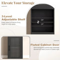 Tangkula 67” Tall Bathroom Cabinet Adjustable Open Shelf Space-Saving Modern Corner Tower